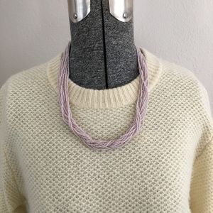 Pink Seed Bead Necklace